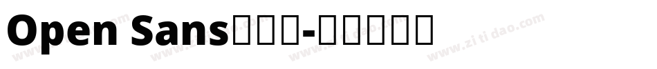 Open Sans手机版字体转换
